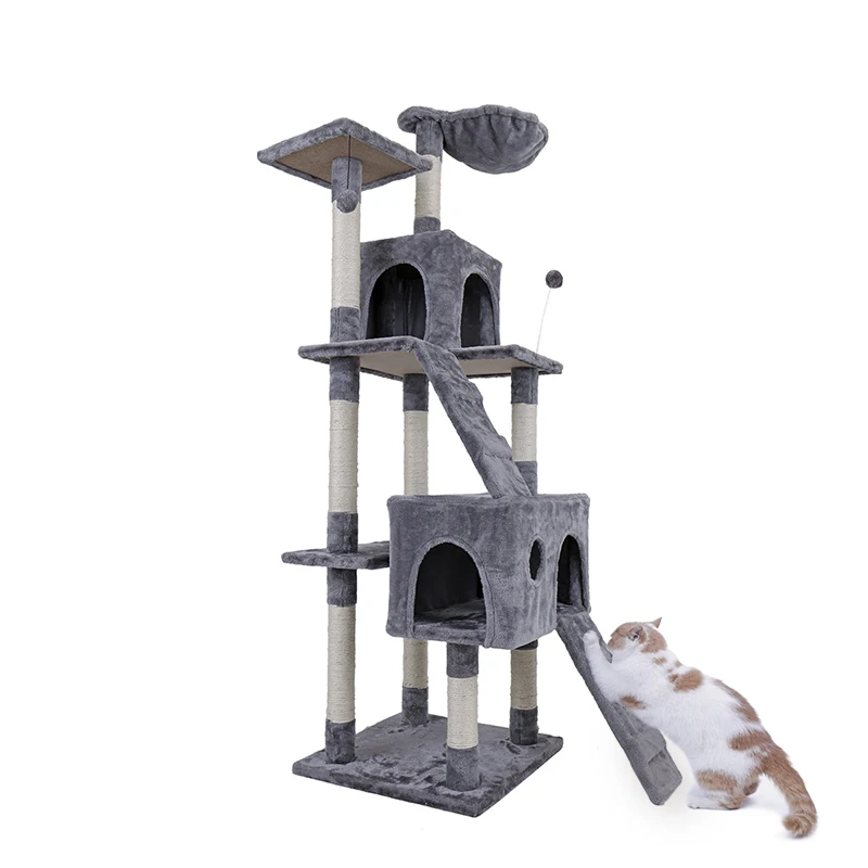 Europe-Domestic-Delivery-Large-Cat-High-175-cm-Toy-Cat-House-Tree-Pet-Furniture-Scratched-Wooden
