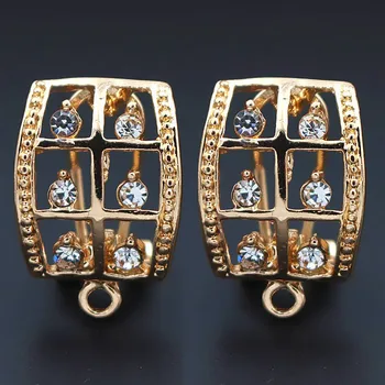 Clip Earring Post with Loop Hanger 15*22mm Hollow Paved Rhinestone DIY Findings for Retro Pearls Stud Earrings Jewelry Making
Clip Earring Post with Loop Hanger 15*22mm Hollow Paved Rhinestone DIY Findings for Retro Pearls Stud Earrings Jewelry Making