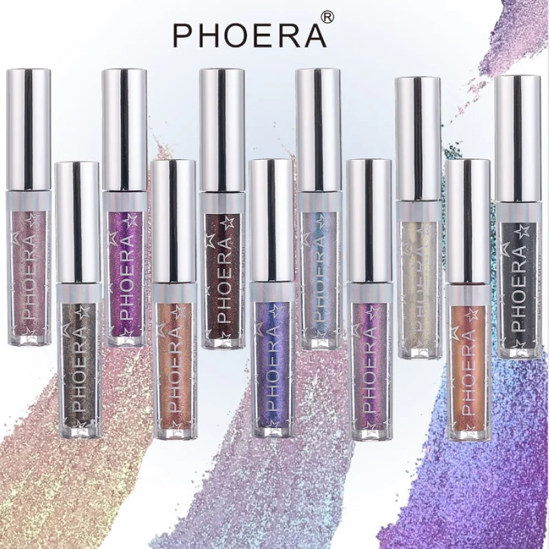2019 Hot Brand Eye Shadow 12 Colors Sparkling Makeup Eye Shadow PHOERA Magnificent Metals Glitter and Glow Liquid Eyeshadow 18ML
2019 Hot Brand Eye Shadow 12 Colors Sparkling Makeup Eye Shadow PHOERA Magnificent Metals Glitter and Glow Liquid Eyeshadow 18ML