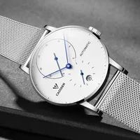 CADISEN Top Mens Watches Top Brand Luxury Automatic Mechanical Watch Men Full Steel Business Waterproof Fashion Sport Watches image