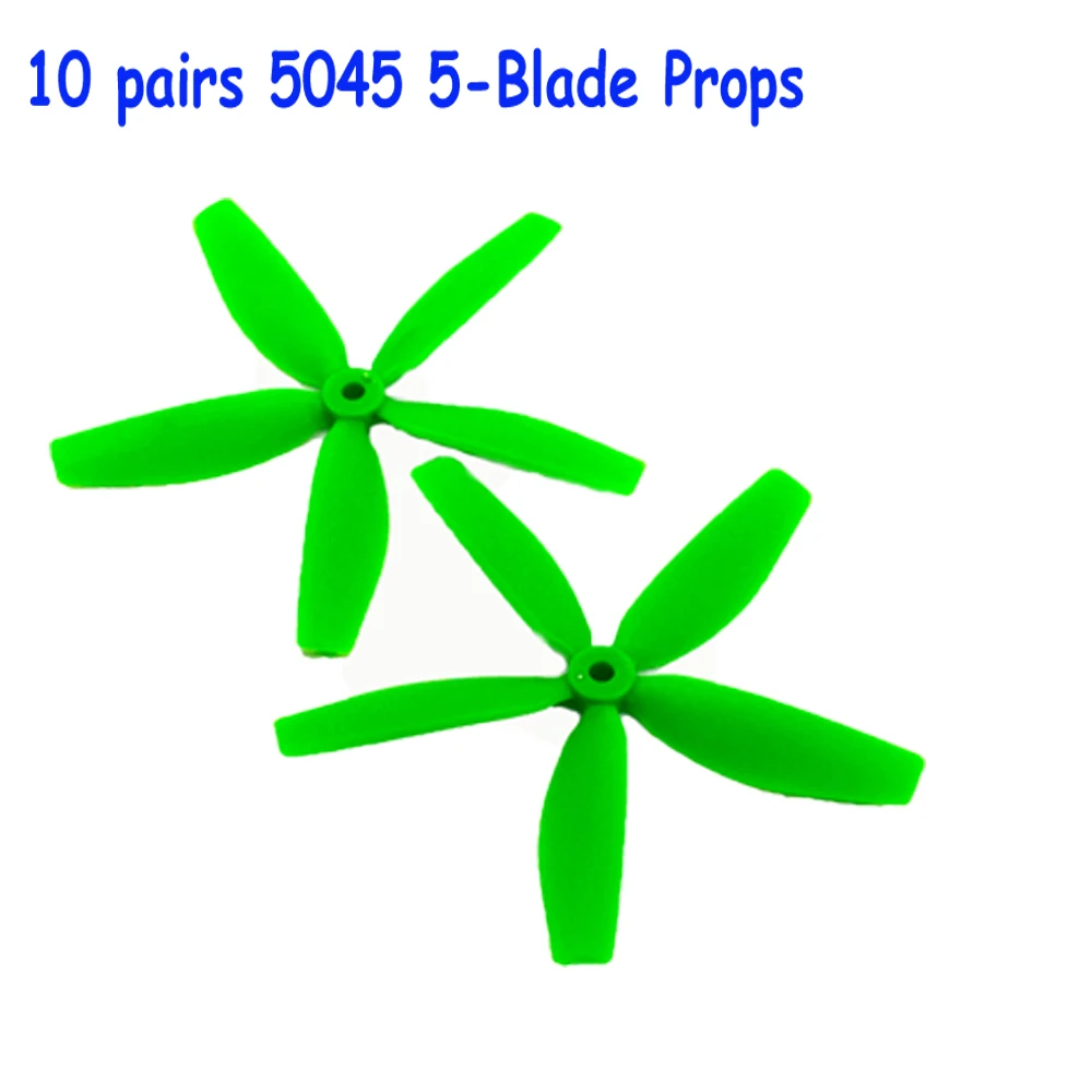 10 pairs FPV 5 blade propeller 5040 CW/CCW X50404 Props for kit 200-320
10 pairs FPV 5 blade propeller 5040 CW/CCW X50404 Props for kit 200-320