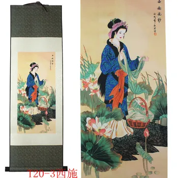 Xi Shi pattern silk painting decoration scroll painting Chinese characteristics and the new special
Xi Shi pattern silk painting decoration scroll painting Chinese characteristics and the new special
