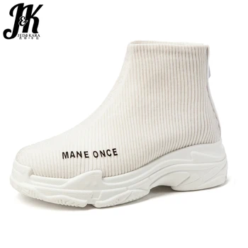 JK Plus Size 32-46 Platform Flat Women Ankle Boots Round Toe Zip Footwear Female Boot Fashion Casual Shoes Woman 2018 New Black
JK Plus Size 32-46 Platform Flat Women Ankle Boots Round Toe Zip Footwear Female Boot Fashion Casual Shoes Woman 2018 New Black