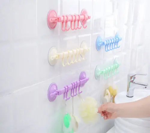 Adjustable 6 Hooks wall hanging Stand Kitchen Bathroom Hanger Supper Power Vacuum Sucker suction
Adjustable 6 Hooks wall hanging Stand Kitchen Bathroom Hanger Supper Power Vacuum Sucker suction