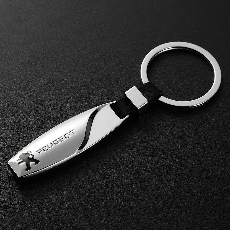 Metal keychain Car Logo Key chain Leather Keychains Water drop shape key holder keychains for Peugeot
Metal keychain Car Logo Key chain Leather Keychains Water drop shape key holder keychains for Peugeot