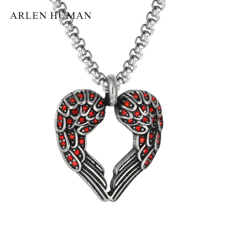 Fashion Stainless steel Pendant Necklace Double Angel Wings Feather with Rhinestone Pendant Women's Men's Chain Necklace
Fashion Stainless steel Pendant Necklace Double Angel Wings Feather with Rhinestone Pendant Women's Men's Chain Necklace