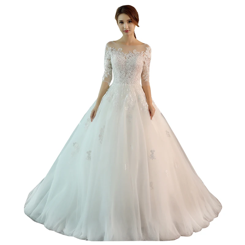 Wedding Dress Female 2019 New Lace Up Wedding Dresses Bride Marriage Long Sleeve Ball Gowns Dress Plus Size
Wedding Dress Female 2019 New Lace Up Wedding Dresses Bride Marriage Long Sleeve Ball Gowns Dress Plus Size