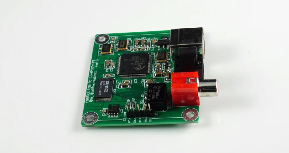 CM6631A USB к коаксиальному/оптоволоконному SPDIF I2S преобразователь плата DAC 24 бит 192