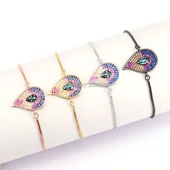 8Pcs Multicolor Micro Pave CZ Charm Abalone Shell Eye Connector Bracelets for Women
8Pcs Multicolor Micro Pave CZ Charm Abalone Shell Eye Connector Bracelets for Women