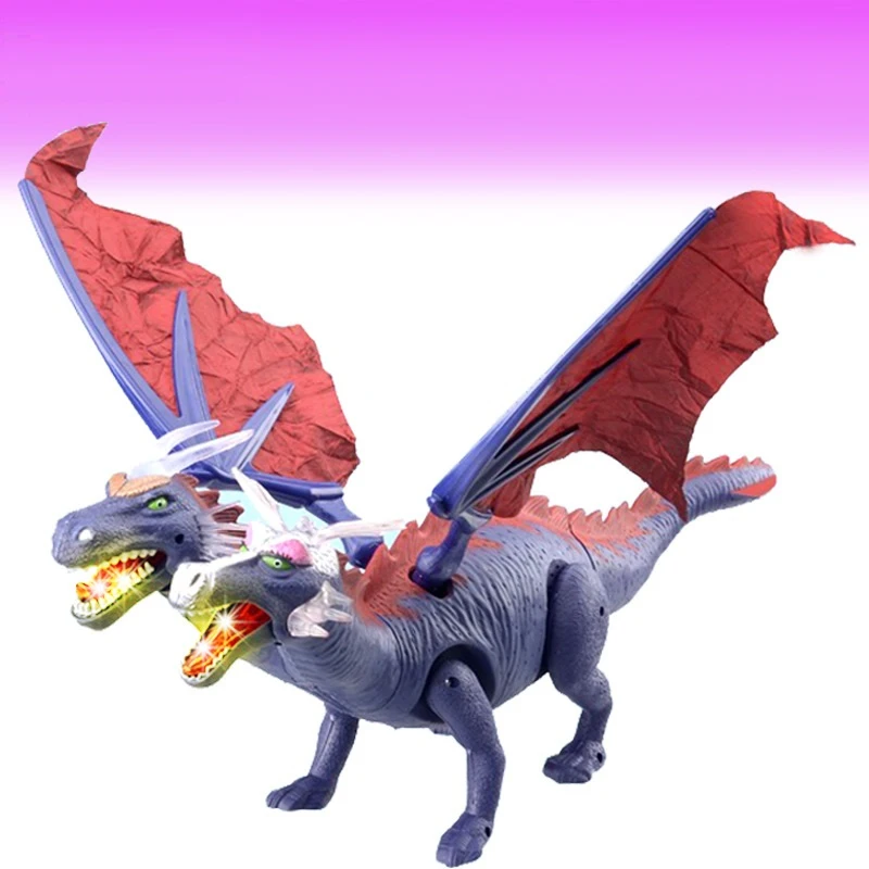 2017-new-children-electric-toy-6613-48cm-large-size-Double-headed-Dragon-wings-electric-dinosaur-walking