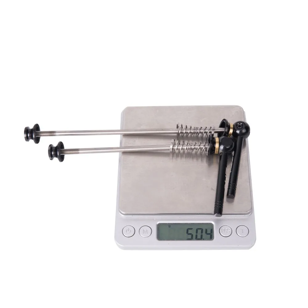 ZTTO 1 Pair Bicycle QR Ti Skewers Ultralight 9MM 5MM Quick Release Skewers 100 135 hub Reliable Axle for MTB Road Bike
ZTTO 1 Pair Bicycle QR Ti Skewers Ultralight 9MM 5MM Quick Release Skewers 100 135 hub Reliable Axle for MTB Road Bike