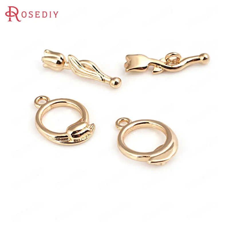 4 Sets 24K Champagne Gold Color Plated Brass Tulip Bracelet O Toggle Clasps High Quality Diy Jewelry Accessories
4 Sets 24K Champagne Gold Color Plated Brass Tulip Bracelet O Toggle Clasps High Quality Diy Jewelry Accessories