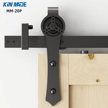 KIN MADE New Arrival Powder Coated Sliding Barn Door Hardware Sliding Rail For Wooden Door
KIN MADE New Arrival Powder Coated Sliding Barn Door Hardware Sliding Rail For Wooden Door