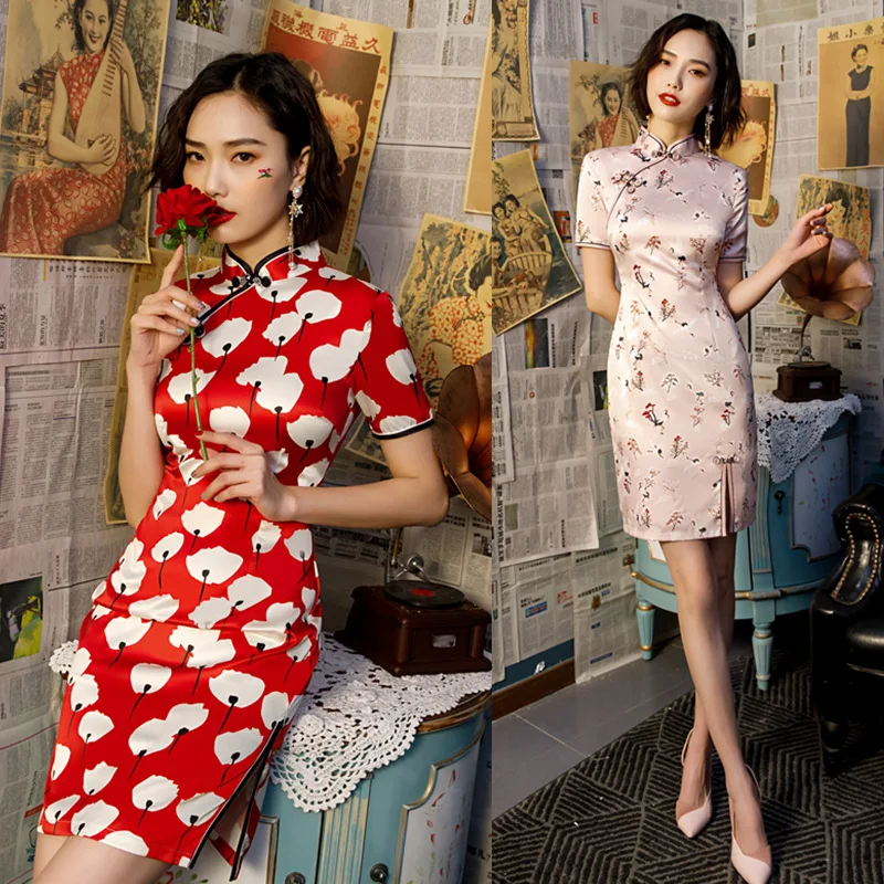 2019 traditional daily modern cheongsam chinese dress short sleeve wedding qipao robe chinoise vestido oriental dresses
2019 traditional daily modern cheongsam chinese dress short sleeve wedding qipao robe chinoise vestido oriental dresses