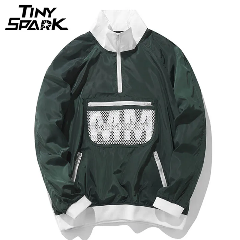 Mens Harakuju Jacket Japanese Windbreaker Hip Hop Thin Jacket Front Pocket Pullover Oversized Green Track Streetwear 2018 Autumn
Mens Harakuju Jacket Japanese Windbreaker Hip Hop Thin Jacket Front Pocket Pullover Oversized Green Track Streetwear 2018 Autumn