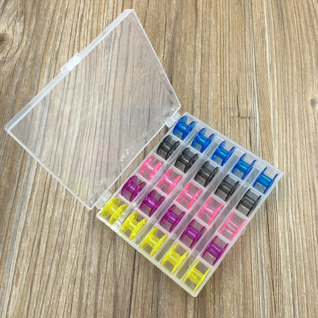 Hot Empty Bobbins Sewing Machine Spools Colorful Plastic Case Storage Box for Sewing Machine 25Pcs/Set 120*110*25mm
Hot Empty Bobbins Sewing Machine Spools Colorful Plastic Case Storage Box for Sewing Machine 25Pcs/Set 120*110*25mm