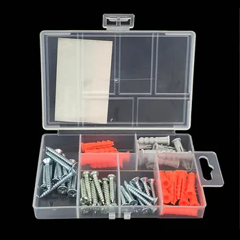 Free shipping household hardware fittings Set 62pc Plastic self-tapping wall expansion pipe nail wall anchor expansion screw
Free shipping household hardware fittings Set 62pc Plastic self-tapping wall expansion pipe nail wall anchor expansion screw