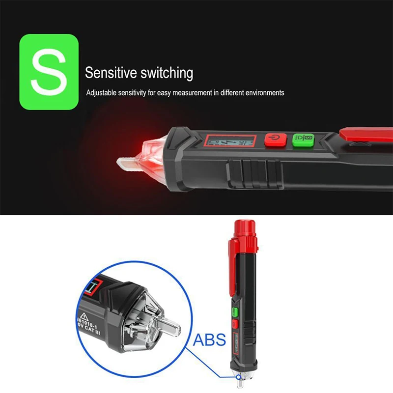 12-1000V Electrical Non-contact AC Voltage Detector Test Pen Alert Meter Tester Tool HYD88
12-1000V Electrical Non-contact AC Voltage Detector Test Pen Alert Meter Tester Tool HYD88
