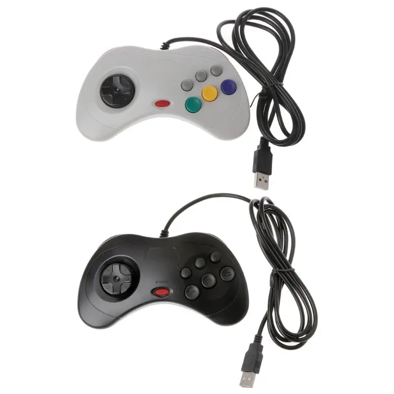 1pcs New USB Classic Gamepad Gamepad Controller for Saturn System Style Wired Game Controller Joypad for PC For Sega
1pcs New USB Classic Gamepad Gamepad Controller for Saturn System Style Wired Game Controller Joypad for PC For Sega