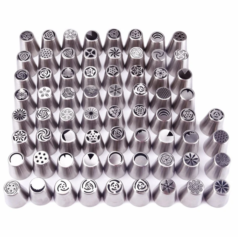 68 Style Russian Piping Tips Icing Piping Nozzles Baking Decorating Tool Kit Cake Decorating Tips for Dessert Pastry Cream
68 Style Russian Piping Tips Icing Piping Nozzles Baking Decorating Tool Kit Cake Decorating Tips for Dessert Pastry Cream