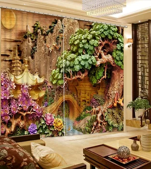 Customized size Luxury Blackout 3D Window Curtains For Living Room relief curtains Blackout curtain
Customized size Luxury Blackout 3D Window Curtains For Living Room relief curtains Blackout curtain