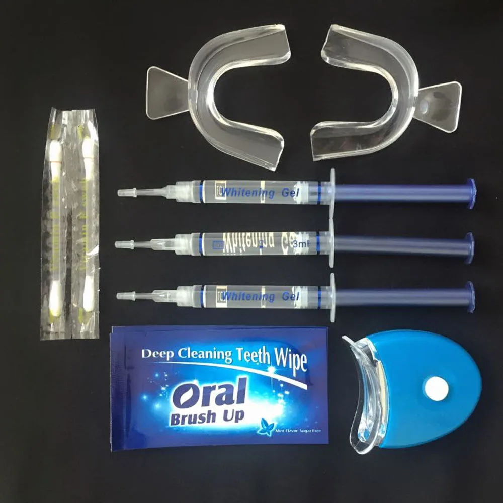 APINKGIRL Professional Teeth Whitening Kit With 3 Gel 2 Strips 1 LED Light Easy Tooth Whitener Blanqueador Clareador Dental Care
APINKGIRL Professional Teeth Whitening Kit With 3 Gel 2 Strips 1 LED Light Easy Tooth Whitener Blanqueador Clareador Dental Care
