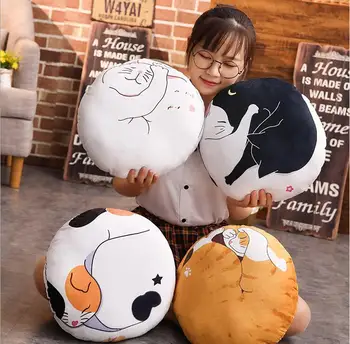 1pc 40cm cartoon cute cat plush cushion round hold pillow stuffed toy girl boy creative gift
1pc 40cm cartoon cute cat plush cushion round hold pillow stuffed toy girl boy creative gift