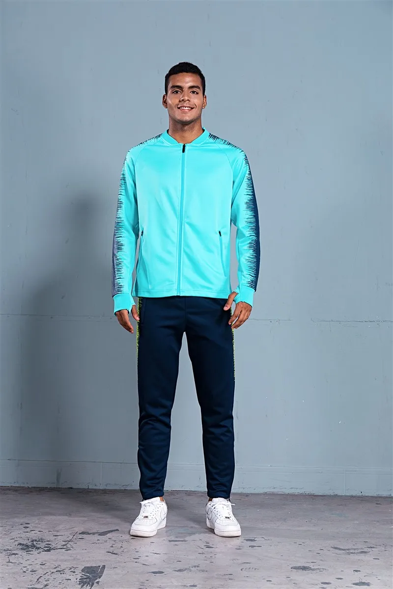 HOWE AO coat Adult Men Soccer Jerseys Set Jogging clothing jacket pants sports suit wear Running football Training Tracksuit HOWE AO coat Adult Men Soccer Jerseys Set Jogging clothing jacket pants sports suit wear Running football Training Tracksuit
