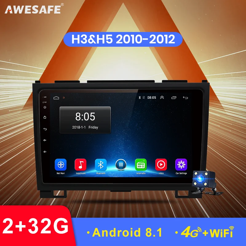 AWESAFE 2 din Android 8.1 Car Radio Multimedia video player gps navigation For Haval Hover Great Wall H5 H3 2010 2011 2012 wifi
AWESAFE 2 din Android 8.1 Car Radio Multimedia video player gps navigation For Haval Hover Great Wall H5 H3 2010 2011 2012 wifi