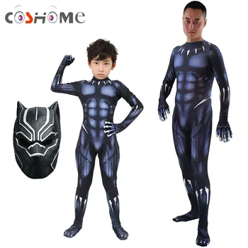 Coshome Black Panther Cosplay Costume Adult Kids Clothing Men Bodysuit With Mask For Halloween Party
Coshome Black Panther Cosplay Costume Adult Kids Clothing Men Bodysuit With Mask For Halloween Party
