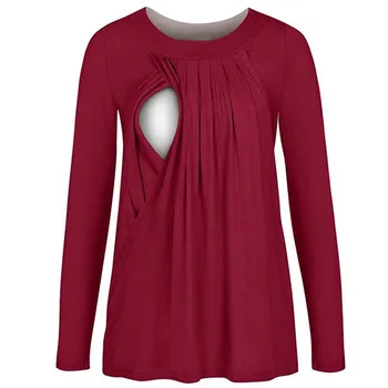 Maternity Clothes Nursing Tops Long Sleeve Breastfeeding T-shirt for Pregnant Women Nursing Feeding Clothes Maternity Wear
Maternity Clothes Nursing Tops Long Sleeve Breastfeeding T-shirt for Pregnant Women Nursing Feeding Clothes Maternity Wear
