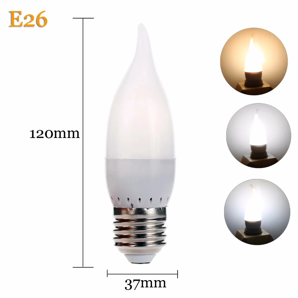 3W LED Bulb Lamp E12 E26 E27 E14 B22 B15 Flame Chandelier Candle Light 2835 SMD AC 220V 110V Led Corn Lights Home Decor 3W LED Bulb Lamp E12 E26 E27 E14 B22 B15 Flame Chandelier Candle Light 2835 SMD AC 220V 110V Led Corn Lights Home Decor