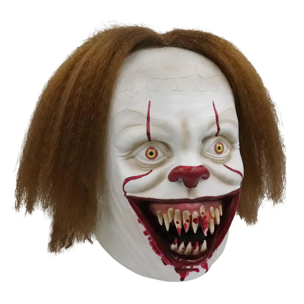 New It: Chapter Two Pennywise Cosplay Mask Joker Clown Full Head Helmet Horror Latex Masks Party Halloween Carnival Props 2019
New It: Chapter Two Pennywise Cosplay Mask Joker Clown Full Head Helmet Horror Latex Masks Party Halloween Carnival Props 2019