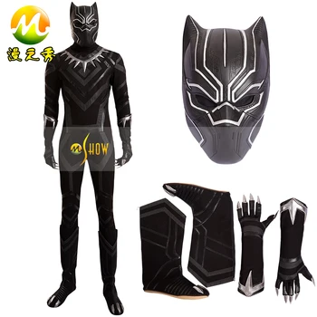 

Captain America 3 Civil War Black Panthers Cosplay Costume For Men Adult Black Panther Costume Cosplay Carnival Halloween Party