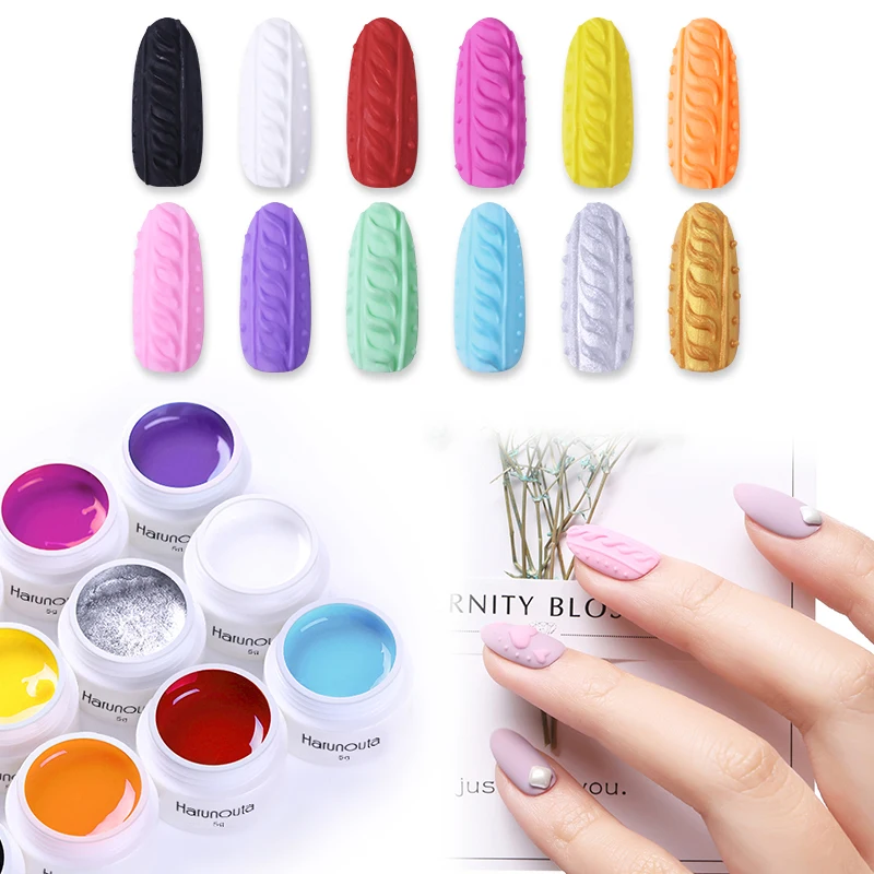 Harunouta 5g 3D Embossed Gel Nail Art 3D Drawing Carving UV Gel Polish Nail Art Emboss Design soak-off gel nail polish
Harunouta 5g 3D Embossed Gel Nail Art 3D Drawing Carving UV Gel Polish Nail Art Emboss Design soak-off gel nail polish