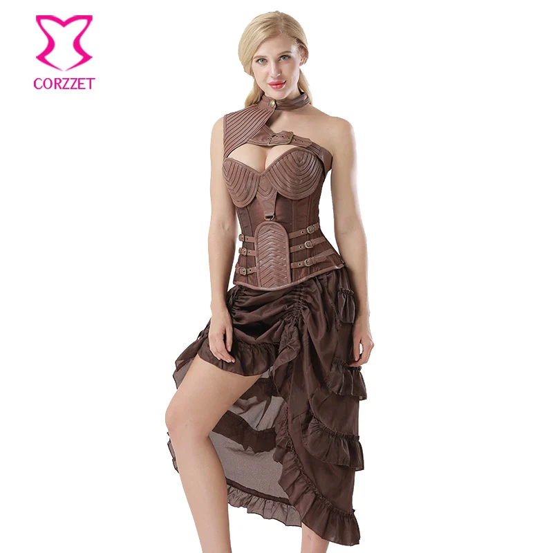 waist trainer Overbust Steel Boned Corset Top Bustier Spiral Brown hot shapers steampunk gothic clothing corsetto Corsets Dress
waist trainer Overbust Steel Boned Corset Top Bustier Spiral Brown hot shapers steampunk gothic clothing corsetto Corsets Dress