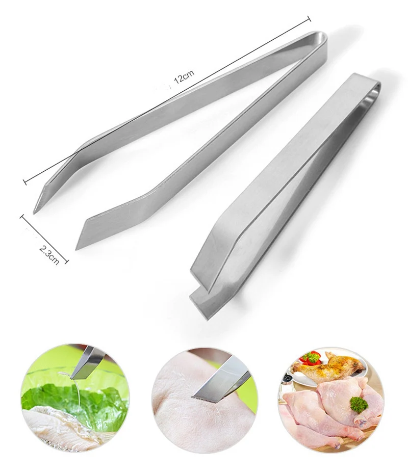 Urijk Stainless Steel Fishbone Fur Bones Tongs Food Animal Feather Plucking Remover tool Kitchen Supplies Hair Remover Pliers
Urijk Stainless Steel Fishbone Fur Bones Tongs Food Animal Feather Plucking Remover tool Kitchen Supplies Hair Remover Pliers