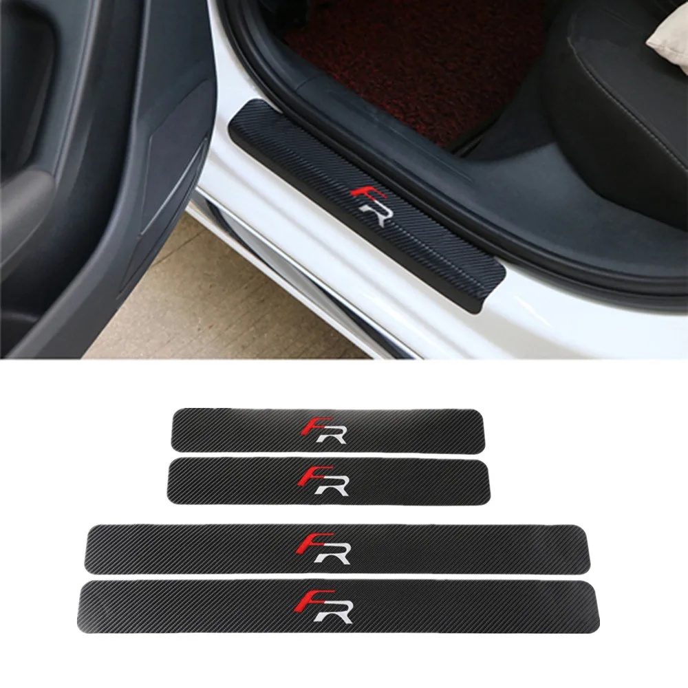 4pcs Carbon fiber Door Sill Scuff Car Door Plate Car Stickers For Seat Leon FR+ Ibiza Altea Formula Racing Car Styling
4pcs Carbon fiber Door Sill Scuff Car Door Plate Car Stickers For Seat Leon FR+ Ibiza Altea Formula Racing Car Styling