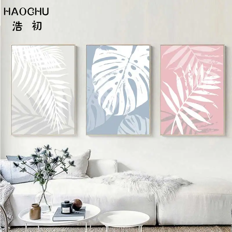 HAOCHU Nordic Cartoon Green Painting Banana Leaf Pink Blue Leaf Canvas Painting Study Bedroom Decor Picture Art Poster Unframed
HAOCHU Nordic Cartoon Green Painting Banana Leaf Pink Blue Leaf Canvas Painting Study Bedroom Decor Picture Art Poster Unframed