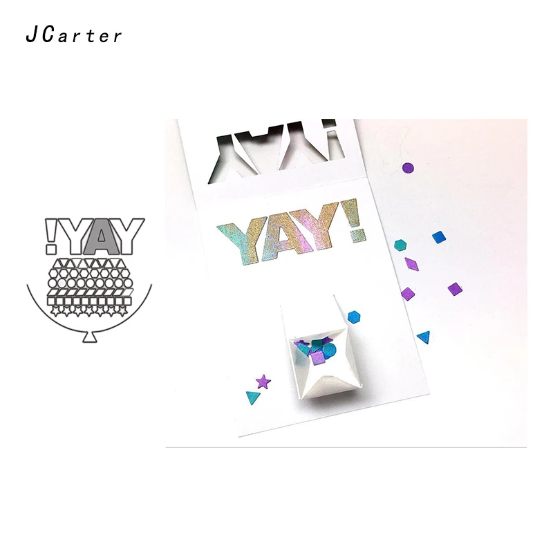 JC Metal Cutting Dies Scrapbooking YAY! Geometric Shape Craft Cut Die Stencil Handmade Album Paper Cards Decor Model Craft 2019
JC Metal Cutting Dies Scrapbooking YAY! Geometric Shape Craft Cut Die Stencil Handmade Album Paper Cards Decor Model Craft 2019