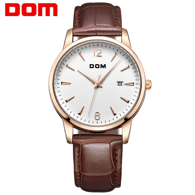 DOM New Mans Watch Luxury Brand Waterproof Quartz Clock Leather Strap Business Watch Male Dress Relojes Reloj gift unique
DOM New Mans Watch Luxury Brand Waterproof Quartz Clock Leather Strap Business Watch Male Dress Relojes Reloj gift unique