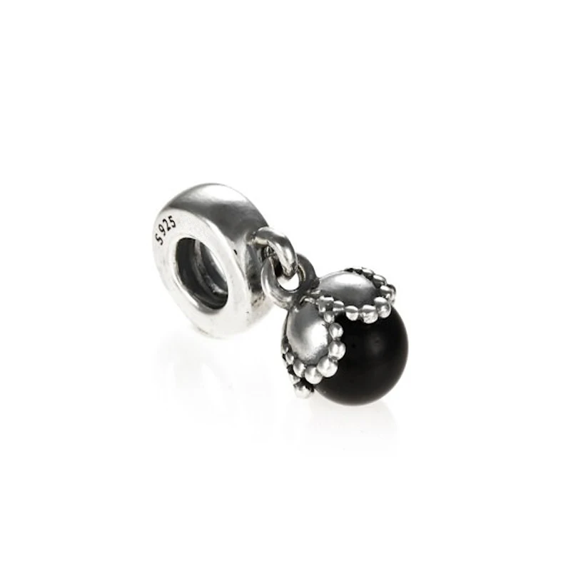 ROCKART Authentic 925 Sterling Silver Black Onyx Dangle Charm Fits European Brand Bracelets & Bangle Diy Jewelry
ROCKART Authentic 925 Sterling Silver Black Onyx Dangle Charm Fits European Brand Bracelets & Bangle Diy Jewelry