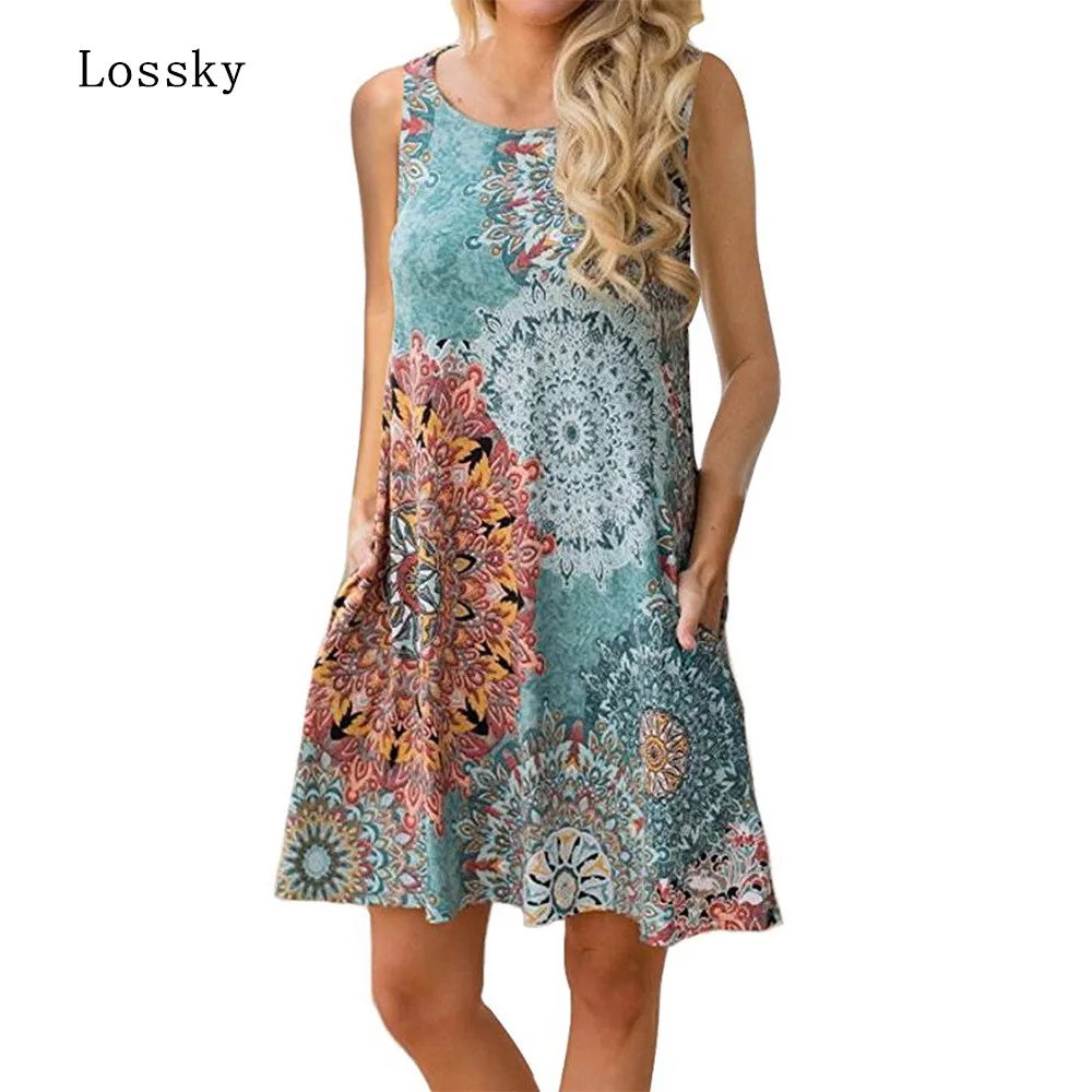 Summer A-Line Dresses Women 2019 New Casual Sleeveless element Print Loose Dress Vintage Pockets Mini Dress Vestidos Plus Size
Summer A-Line Dresses Women 2019 New Casual Sleeveless element Print Loose Dress Vintage Pockets Mini Dress Vestidos Plus Size