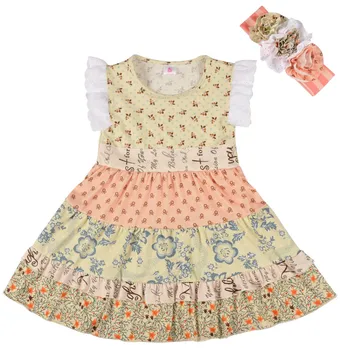 Vintage Girls Dresses Children Flying Sleeves Printed Floral Ruffle Dress with Headband Girls Princess Dress Kids Vestido
Vintage Girls Dresses Children Flying Sleeves Printed Floral Ruffle Dress with Headband Girls Princess Dress Kids Vestido