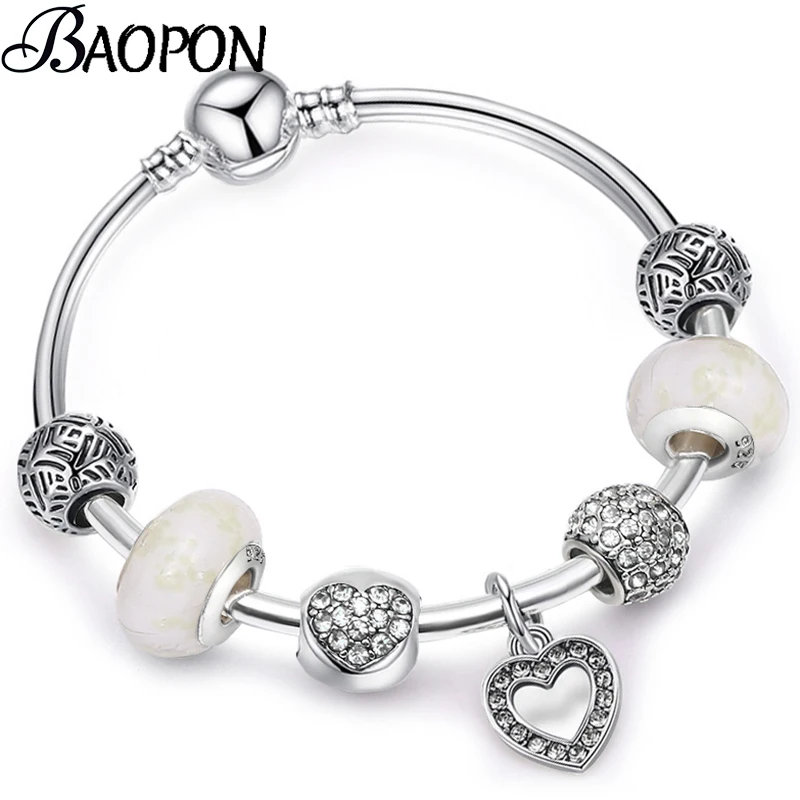 BAOPON Heart Crystal Beads Charm Bracelets For Women Fine Bracelet & Bangles Statement Jewelry Valentine's Day Dropshipping
BAOPON Heart Crystal Beads Charm Bracelets For Women Fine Bracelet & Bangles Statement Jewelry Valentine's Day Dropshipping
