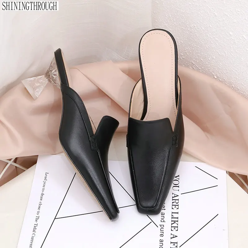 Full genuine leather high heels women slippers square toe women high heel shoes summer women sandals large size 34-42
Full genuine leather high heels women slippers square toe women high heel shoes summer women sandals large size 34-42