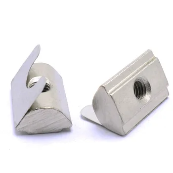 50PCS/LOT M4 M5 M6 M8 Drop in Sheet Nut Spring Nut Roll in T Nut For EU Aluminum Profile 3030 4040 4545 Series
50PCS/LOT M4 M5 M6 M8 Drop in Sheet Nut Spring Nut Roll in T Nut For EU Aluminum Profile 3030 4040 4545 Series