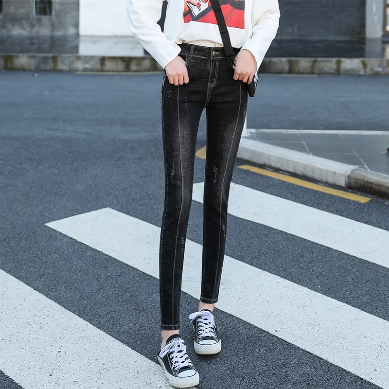 CTRLCITY Summer Stretch Jeans Pencil Pants Women Skinny Pants Bleached Denim Casual Slim Jeans For Women Jeans Scratched
CTRLCITY Summer Stretch Jeans Pencil Pants Women Skinny Pants Bleached Denim Casual Slim Jeans For Women Jeans Scratched