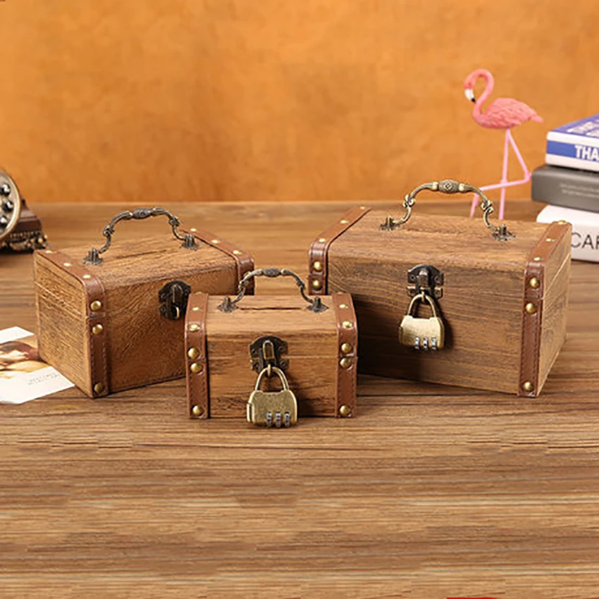 Kids Wooden Piggy Bank Retro Money Storage Box With Password Lock Cash Coins Saving Jewelry Collection Protector Gift Home Decor
Kids Wooden Piggy Bank Retro Money Storage Box With Password Lock Cash Coins Saving Jewelry Collection Protector Gift Home Decor