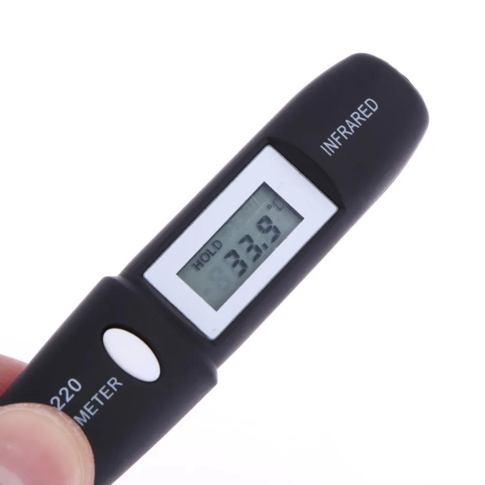 DT8220 Pen Shape Digital LCD Mini Infrared Thermometer Temperature Meter Tester Red Laser Pocket Non Contact Pyrometer Household
DT8220 Pen Shape Digital LCD Mini Infrared Thermometer Temperature Meter Tester Red Laser Pocket Non Contact Pyrometer Household